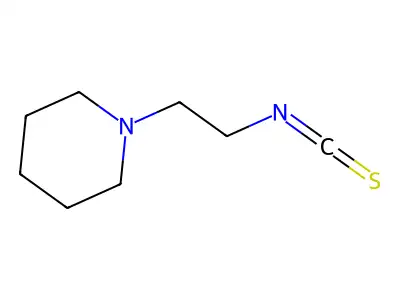 2-Piperidinoethyl isothiocyanate structure