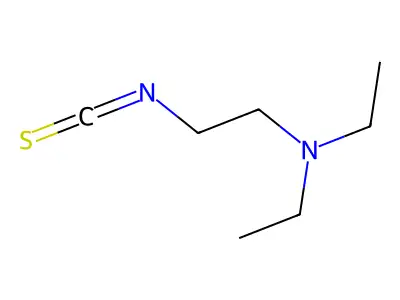 Diethyl(2-isothiocyanatoethyl)amine structure