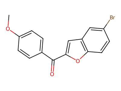 5-Bromo-2-(4-methoxybenzoyl)benzofuran structure