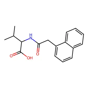 (2S)-3-methyl-2-[2-(naphthalen-1-yl)acetamido]butanoic acid structure