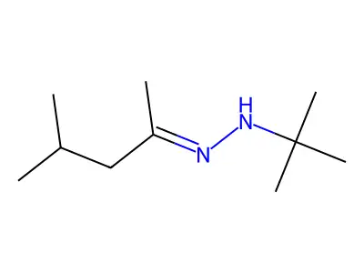 2-Pentanone, 4-methyl-, (1,1-dimethylethyl)hydrazone structure