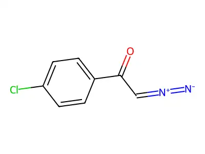 1-(4-Chlorophenyl)-2-diazo-ethanone structure