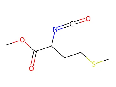 2-Isocyanato-4-methylsulfanyl-butyric acid methyl ester structure