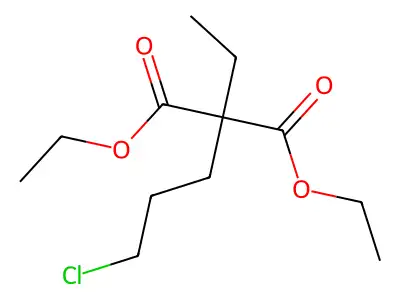 Diethyl 2-(3-chloropropyl)-2-ethylmalonate structure