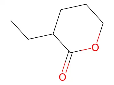 2H-Pyran-2-one, 3-ethyltetrahydro- structure