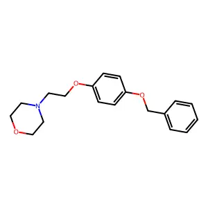 4-(2-(4-(Benzyloxy)phenoxy)ethyl)morpholine structure