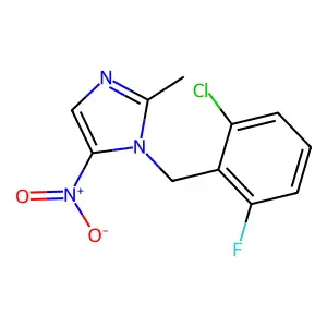 1-[(2-Chloro-6-fluorophenyl)methyl]-2-methyl-5-nitroimidazole structure