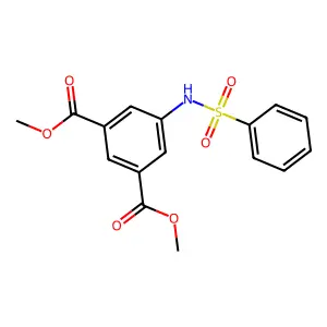 Dimethyl 5-[(phenylsulfonyl)amino]isophthalate structure