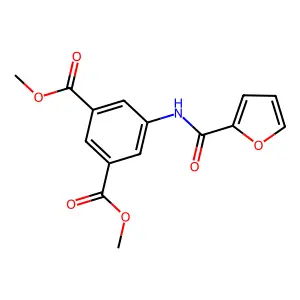 Dimethyl 5-(2-furoylamino)isophthalate structure
