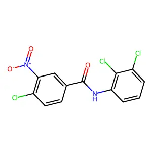 4-chloro-N-(2,3-dichlorophenyl)-3-nitrobenzamide structure