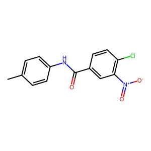 4-chloro-N-(4-methylphenyl)-3-nitrobenzamide structure