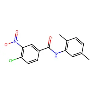 4-chloro-N-(2,5-dimethylphenyl)-3-nitrobenzamide structure