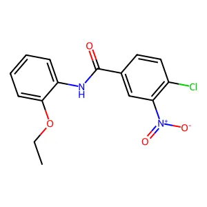 4-chloro-N-(2-ethoxyphenyl)-3-nitrobenzamide structure