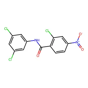 2-chloro-N-(3,5-dichlorophenyl)-4-nitrobenzamide structure