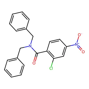 N,N-Dibenzyl-2-chloro-4-nitrobenzamide structure