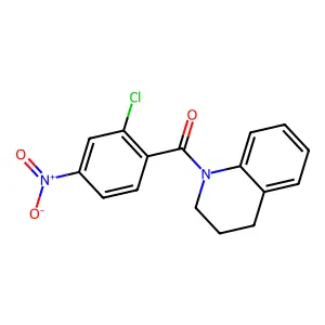 (2-Chloro-4-nitrophenyl)(3,4-dihydro-1(2H)-quinolinyl)methanone structure
