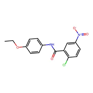 2-chloro-N-(4-ethoxyphenyl)-5-nitrobenzamide structure