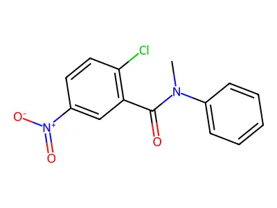 2-chloro-N-methyl-5-nitro-N-phenylbenzamide structure