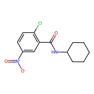 2-chloro-N-cyclohexyl-5-nitrobenzamide structure