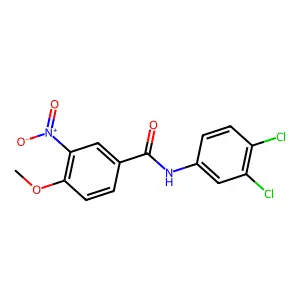 N-(3,4-dichlorophenyl)-4-methoxy-3-nitrobenzamide structure