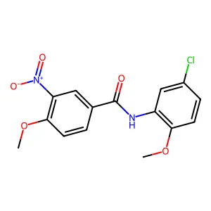 N-(5-chloro-2-methoxyphenyl)-4-methoxy-3-nitrobenzamide structure