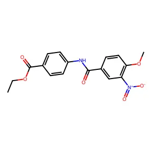 Ethyl 4-[(4-methoxy-3-nitrobenzoyl)amino]benzoate structure