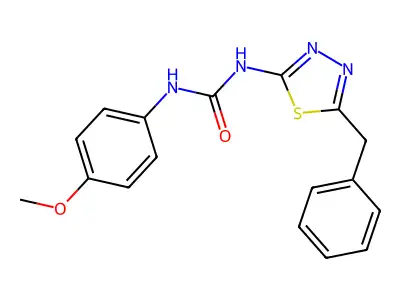 1-(5-Benzyl-1,3,4-thiadiazol-2-yl)-3-(4-methoxyphenyl)urea structure