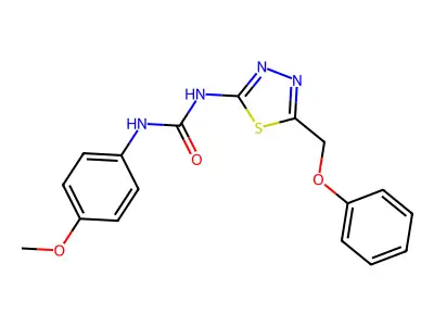 1-(4-Methoxyphenyl)-3-[5-(phenoxymethyl)-1,3,4-thiadiazol-2-yl]urea structure