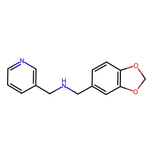 Benzo[1,3]dioxol-5-ylmethyl-pyridin-3-ylmethyl-amine structure