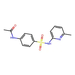 N-{4-[(6-methylpyridin-2-yl)sulfamoyl]phenyl}acetamide structure