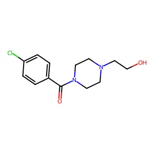 (4-Chlorophenyl)-[4-(2-hydroxyethyl)piperazin-1-yl]methanone structure