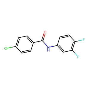 4-chloro-N-(3,4-difluorophenyl)benzamide structure