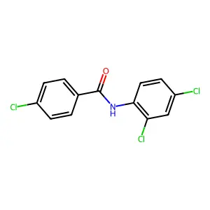 4-chloro-N-(2,4-dichlorophenyl)benzamide structure
