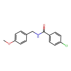 4-Chloro-N-((4-methoxyphenyl)methyl)benzamide structure