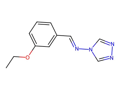 1-(3-ethoxyphenyl)-N-(1,2,4-triazol-4-yl)methanimine structure