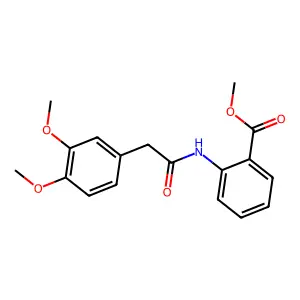 Methyl 2-{[(3,4-dimethoxyphenyl)acetyl]amino}benzoate structure