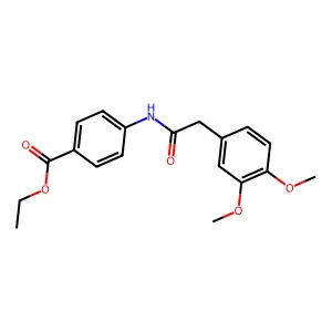 Ethyl 4-(2-(3,4-dimethoxyphenyl)acetamido)benzoate structure