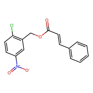 2-Chloro-5-nitrobenzyl 3-phenylacrylate structure