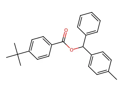 (4-Methylphenyl)phenylmethyl 4-(tert-butyl)benzoate structure