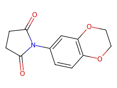 1-(2,3-Dihydro-1,4-benzodioxin-6-yl)pyrrolidine-2,5-dione structure