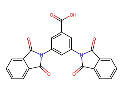 3,5-bis(1,3-dioxo-1,3-dihydro-2H-isoindol-2-yl)benzoic acid structure