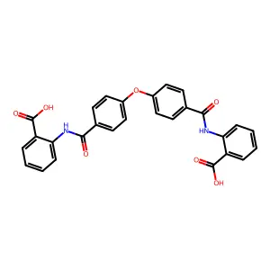 2-(4-(4-((2-Carboxyphenyl)carbamoyl)phenoxy)benzamido)benzoic acid structure