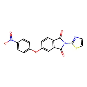 5-(4-Nitrophenoxy)-2-(1,3-thiazol-2-yl)isoindole-1,3-dione structure