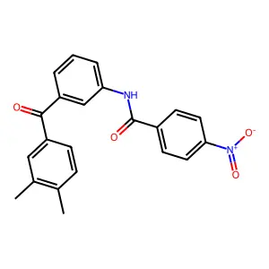 N-[3-(3,4-dimethylbenzoyl)phenyl]-4-nitrobenzamide structure