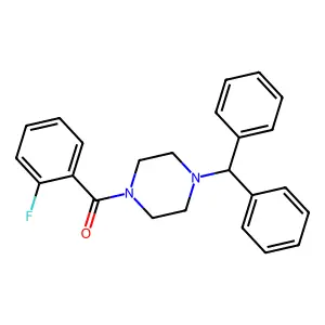 1-Benzhydryl-4-(2-fluorobenzoyl)piperazine structure