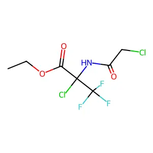 Alanine, 2-chloro-N-(chloroacetyl)-3,3,3-trifluoro-, ethyl ester structure