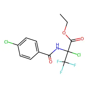 2-Chloro-N-(4-chlorobenzoyl)-3,3,3-trifluoroalanine ethyl ester structure