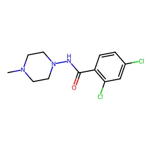 2,4-二氯-N-(4-甲基哌嗪-1-基)苯甲酰胺 structure