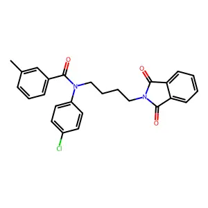 N-(4-chlorophenyl)-N-(4-(1,3-dioxoisoindolin-2-yl)butyl)-3-methylbenzamide structure
