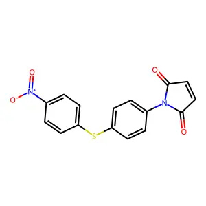 1-[4-(4-Nitrophenyl)sulfanylphenyl]pyrrole-2,5-dione structure